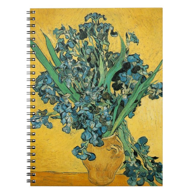 Irises - Van Gogh - c1890 Notebook (Front)