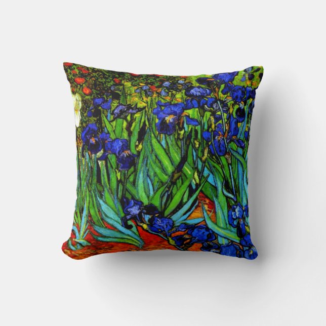 Irises, Van Gogh's famous floral painting Cushion (Front)