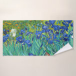 Irises, Vincent van Gogh Bath Towel<br><div class="desc">Vincent Willem van Gogh (30 March 1853 – 29 July 1890) was a Dutch post-impressionist painter who is among the most famous and influential figures in the history of Western art. In just over a decade, he created about 2, 100 artworks, including around 860 oil paintings, most of which date...</div>