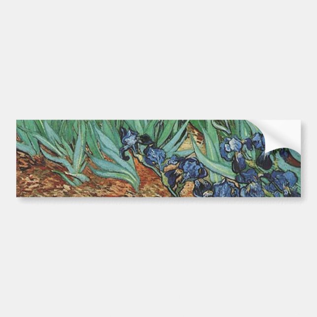 Irises  Vincent van Gogh Bumper Sticker (Front)