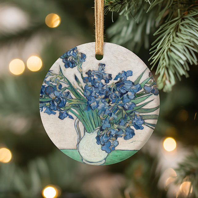 Irises | Vincent van Gogh Ceramic Ornament (Creator Uploaded)