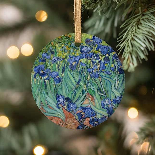 Irises | Vincent van Gogh Ceramic Ornament (Creator Uploaded)