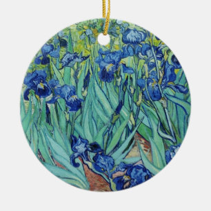 Irises, Vincent van Gogh Ceramic Ornament
