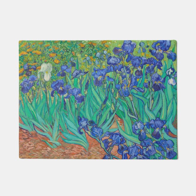 Irises Vincent van Gogh Doormat (Front)