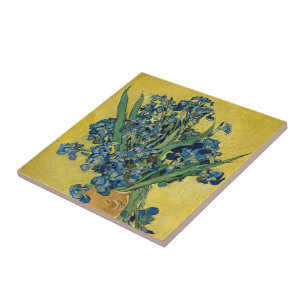 Irises - Vincent van Gogh Fine Art Ceramic Tile