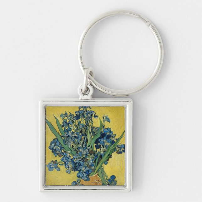 Irises - Vincent van Gogh Fine Art Key Ring (Front)