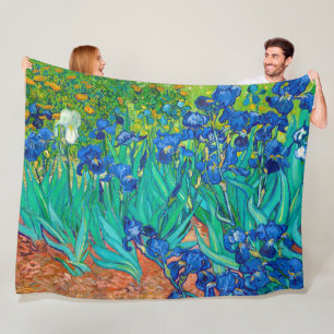 Irises, Vincent van Gogh Fleece Blanket
