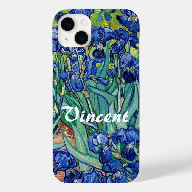 Irises Vincent van Gogh Flower Field Painting Art Case-Mate iPhone Case (Back)