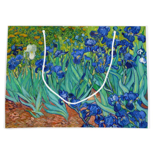 Irises, Vincent van Gogh Large Gift Bag (Front)