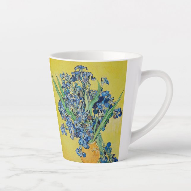 Irises  Vincent van Gogh      Latte Mug (Right)