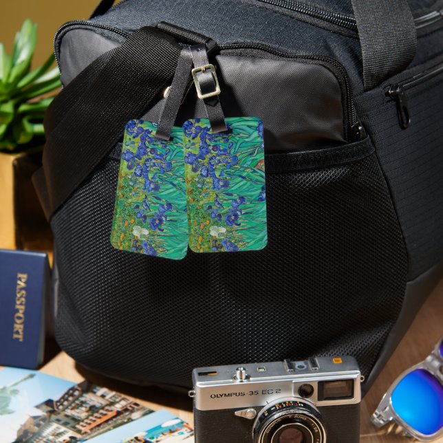 Irises - Vincent Van Gogh. Luggage Tag (Front & Back)