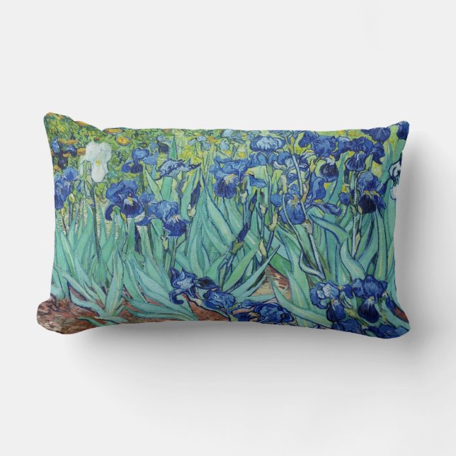 Irises, Vincent van Gogh Lumbar Cushion (Front)