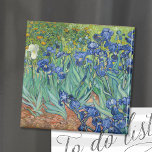 Irises | Vincent van Gogh Magnet<br><div class="desc">Irises (1889) by Dutch post-impressionist artist Vincent Van Gogh. Original landscape painting is an oil on canvas showing a garden of blooming iris flowers. 

Use the design tools to add custom text or personalise the image.</div>