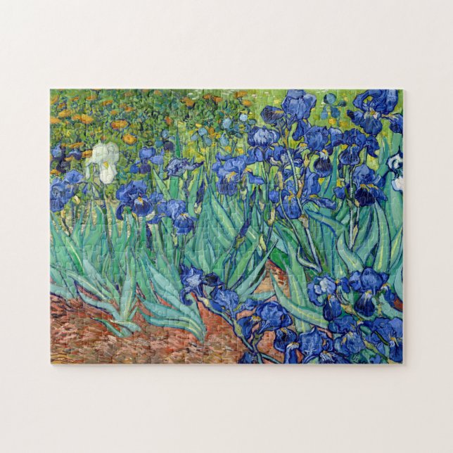 Irises Vincent van Gogh Painting Puzzle (Horizontal)