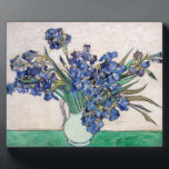 Irises | Vincent van Gogh | Plaque<br><div class="desc">Irises is a 1890 painting by Vincent van Gogh.</div>