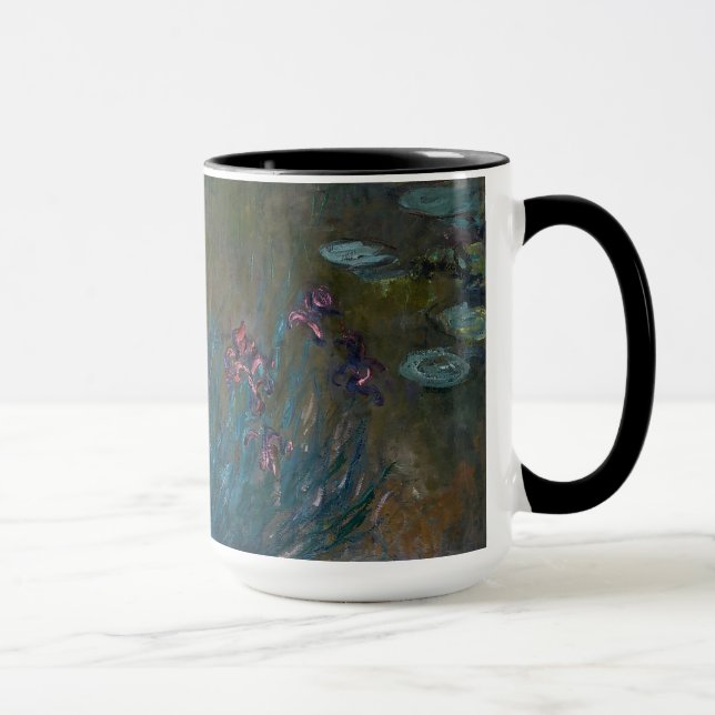 Irises & Water Lilies Mug (Right)