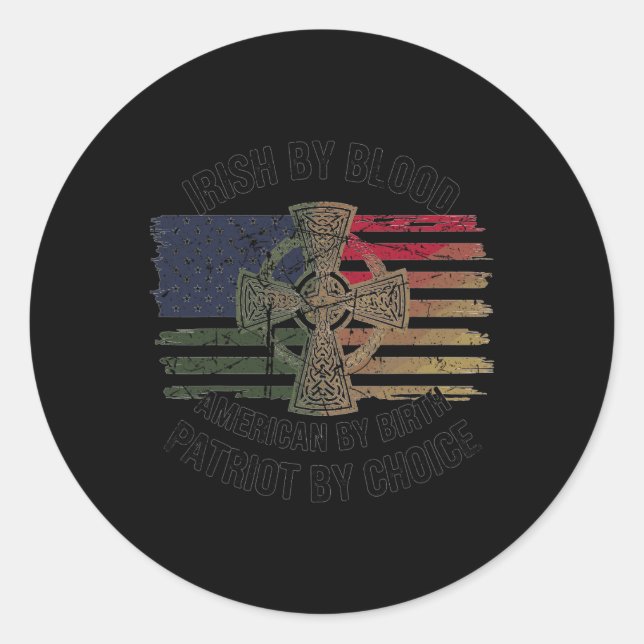 Irish 23  classic round sticker (Front)