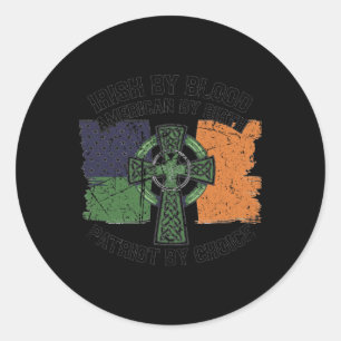 Irish 24 classic round sticker