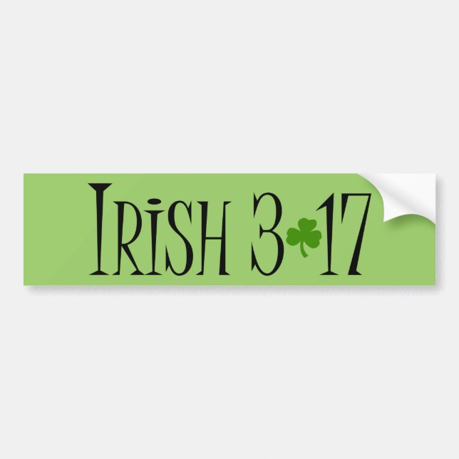 Irish 3:17 Bumper Sticker (Front)
