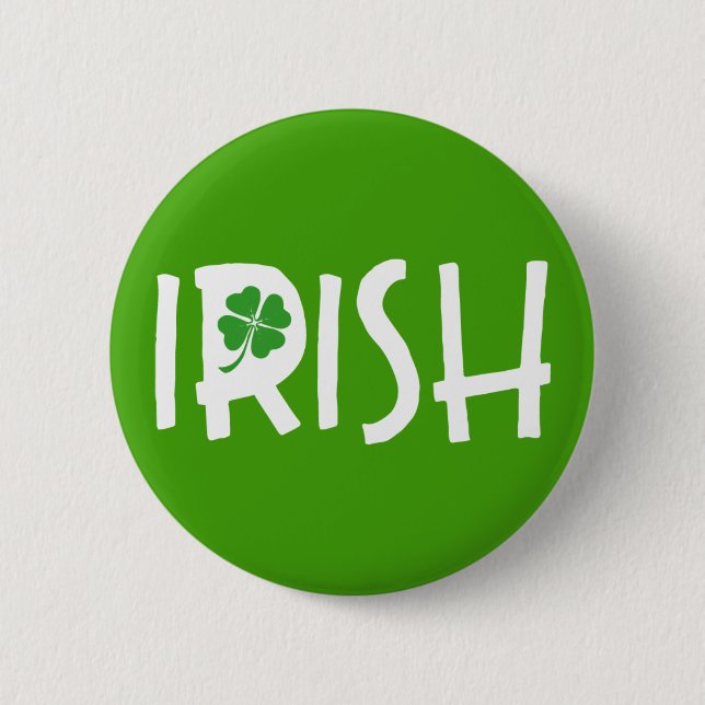 Irish. 6 Cm Round Badge (Front)