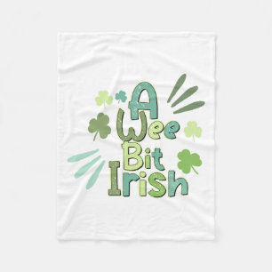 Irish A Wee Bit Irish Fleece Blanket