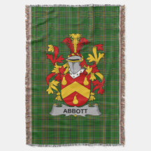 Irish Abbott Coat of Arms Family Crest Ireland