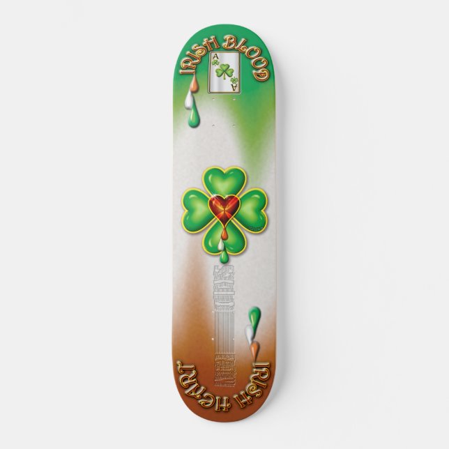 "IRISH ACE" SKATEBOARD (Front)
