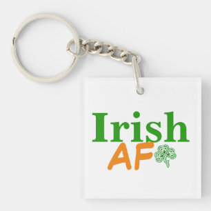 Irish AF Funny Key Ring