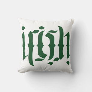 Irish Ambigram Cushion