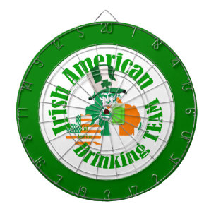 Irish American drinking team dartboard