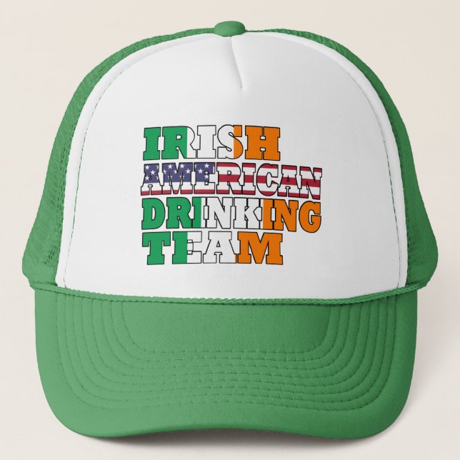 Irish American drinking team Trucker Hat (Front)
