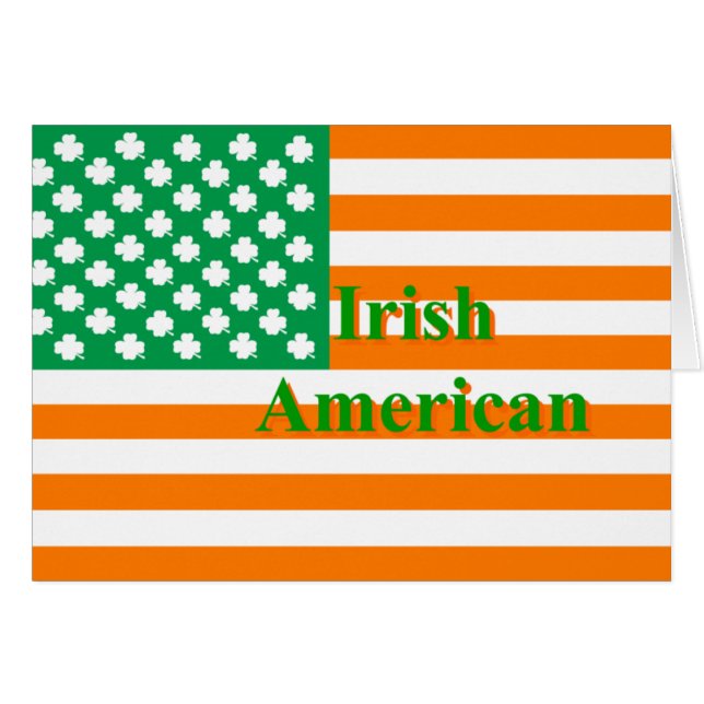 Irish american flag (Front Horizontal)