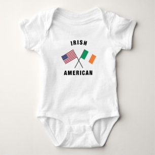 Irish American Flag Baby Bodysuit