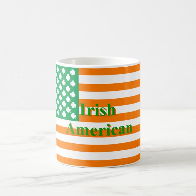 Irish american flag coffee mug (Center)