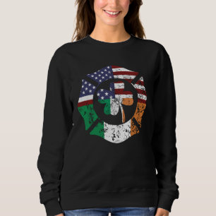 Irish American Flag Firefighter St Patricks Day Sh Sweatshirt