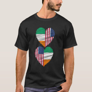 Irish American Flag Heart Dual Citizen Pride_3 T-Shirt