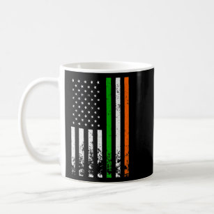 Irish American Flag Ireland Fl Coffee Mug