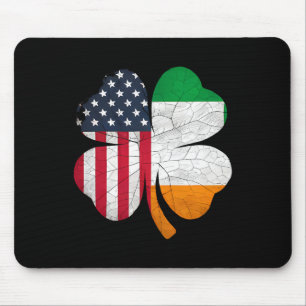 Irish American Flag Ireland Flag St Patricks Day G Mouse Pad