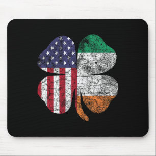 Irish American Flag Ireland Flag St Patricks Day G Mouse Pad