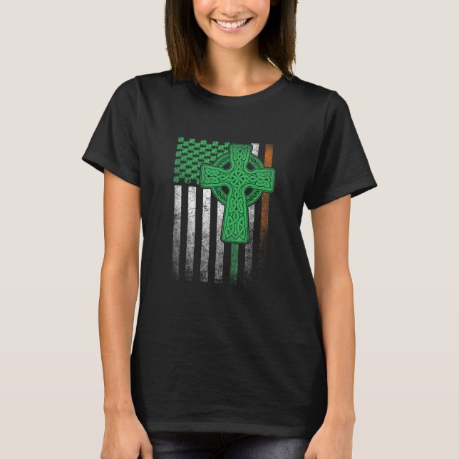 Irish American Flag Ireland Flag ST PATRICKS DAY G T-Shirt (Front)