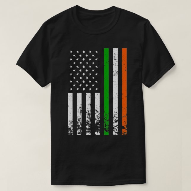 Irish American Flag Ireland Flag ST PATRICKS DAY G T-Shirt (Design Front)