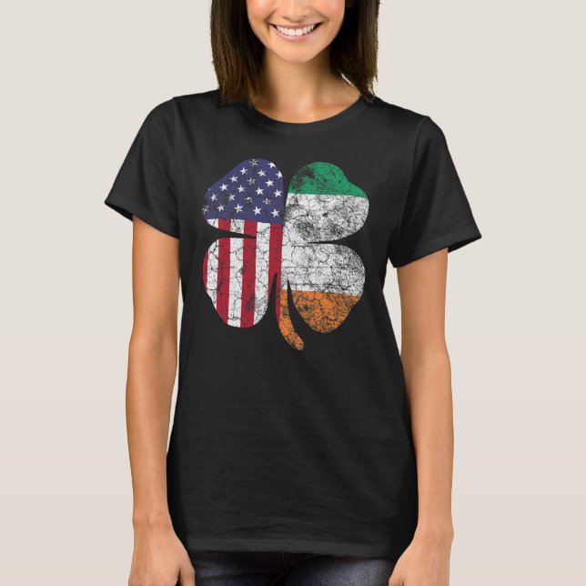 Irish American Flag Ireland Flag ST PATRICKS DAY G T-Shirt (Front)