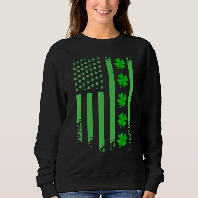 Irish American Flag Ireland Flag St Patricks Day L Sweatshirt (Front)