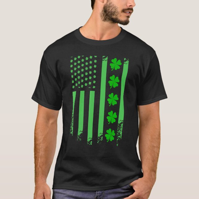 Irish American Flag Ireland Flag St Patricks Day L T-Shirt (Front)