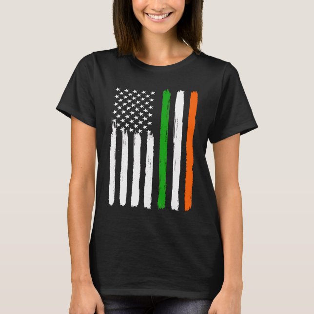 Irish American Flag Ireland Flag ST PATRICK'S DAY  T-Shirt (Front)