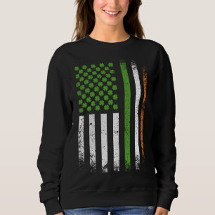 Irish American Flag Ireland Flag Women Sweatshirt
