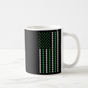 Irish American Flag Ireland Shamrock St Patricks D Coffee Mug