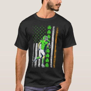 Irish American Flag Lucky Rugby St Patricks Day T-Shirt