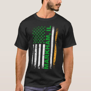 Irish American Flag Markham, IL T-Shirt