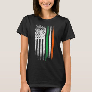Irish American flag Patrick's day cool Ireland fla T-Shirt